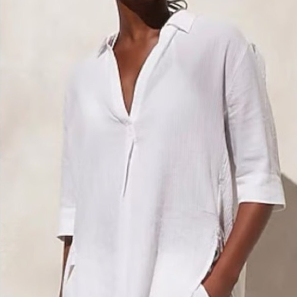 J. Crew Popover Shirt in Airy Gauze